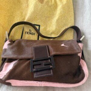 Fendi Pony Hair style calfskin baguette